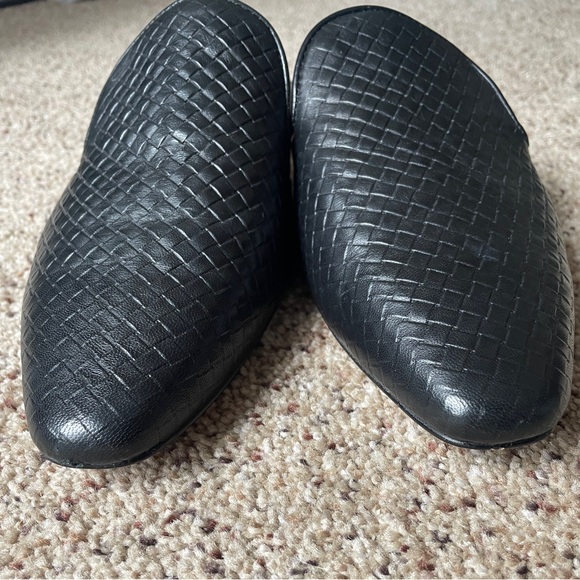 J. Jill Textured Leather Mules 10 Black - Picture 9 of 10
